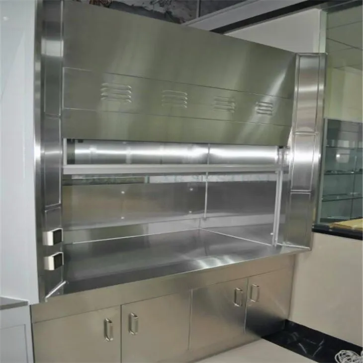 Efnafræðirannsóknarstofu tæringarþol Ryðfrítt stál hettu og útblástursskápur