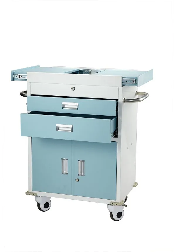 Plasthreyfanlegur sjúkrahúsvagn