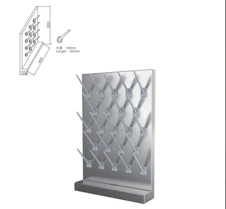 Laboratory Pegboard Panneau In Display Racks For Chemical Experience